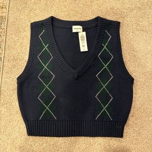 Sunday Best Navy Argyle Sweater Vest